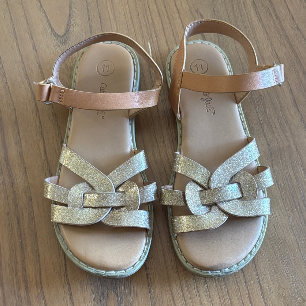Cat & Jack Glittery Kids Sandals
